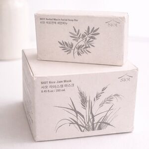 ✨ SIOT Korean Skincare Bundle – Rice Jam Mask + Herbal Mucin Facial Soap
